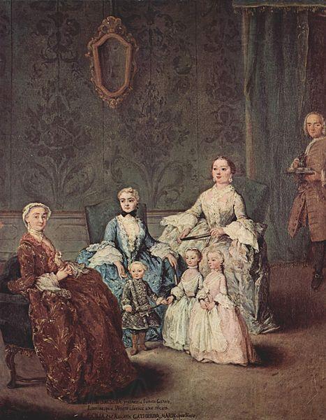 Pietro Longhi Portrat der Familie Sagredo Norge oil painting art